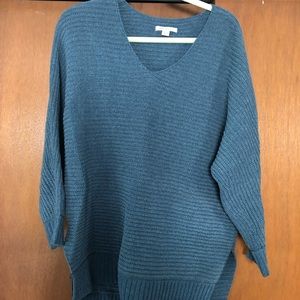 Teal American Eagle Chenille long sweater